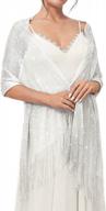 women's evening shawls and wraps with rhinestone buckle & fringe for dresses, shrugs & weddings logo