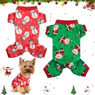 christmas pajamas snowflake clothes holiday dogs logo