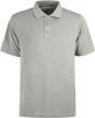 men's short sleeve moisture wicking performance golf polo shirt, side blocked tall sizes: medium to 7x large logo
