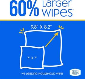 img 2 attached to 🧼 Clean & Fresh: Nice 'N Clean Disinfecting Surface Wipes 80ct for Home & Kitchen Surfaces