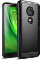 protective and sleek: poetic karbon shield tpu case for moto g6 play and moto g6 forge with shock absorption and carbon fiber texture logo