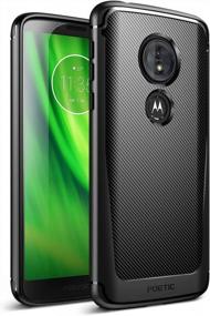 img 4 attached to Protective And Sleek: Poetic Karbon Shield TPU Case For Moto G6 Play And Moto G6 Forge With Shock Absorption And Carbon Fiber Texture