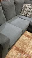 img 1 attached to Super Stretch Sofa Cushion Covers - Thick Jacquard Textured Twill Fabric Slipcovers For Individual Seat Cushions – Includes 3 Pieces For Sofas - Black By H.VERSAILTEX review by Tracy Grant