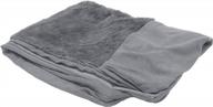 🐶 furhaven large gray plush & suede sofa-style dog bed replacement cover логотип