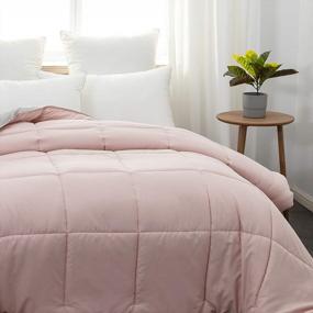 img 3 attached to 🛏️ Mohap Twin Pink Comforter: Ultra Warm & Fluffy Down Duvet | Lightweight, Premium Microfiber | 250GSM Softness & Comfort