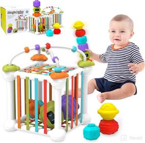 img 4 attached to Hanglei Toys Montessori Learning Stackable