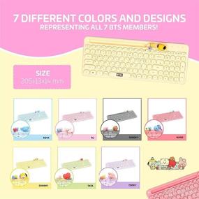 img 2 attached to BTS Inspired Characters Multi Pairing Wireless Keyboard Baby Care