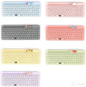 img 4 attached to BTS Inspired Characters Multi Pairing Wireless Keyboard Baby Care