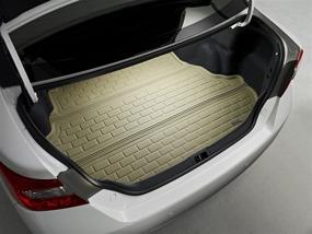 img 2 attached to 🏞️ Custom Fit All-Weather Tan Kagu Rubber Floor Mat for Nissan Altima Models - 3D MAXpider Cargo