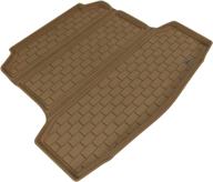 🏞️ custom fit all-weather tan kagu rubber floor mat for nissan altima models - 3d maxpider cargo logo
