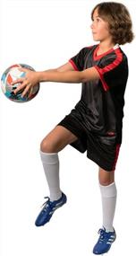 img 3 attached to Youth Soccer Jerseys Boys 6-12 Team Training Uniform Shirts And Shorts Set Indoor Sports.