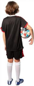 img 2 attached to Youth Soccer Jerseys Boys 6-12 Team Training Uniform Shirts And Shorts Set Indoor Sports.