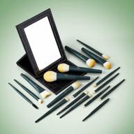 get flawless looks with eigshow's 18pc professional makeup brush set & folding mirror logo
