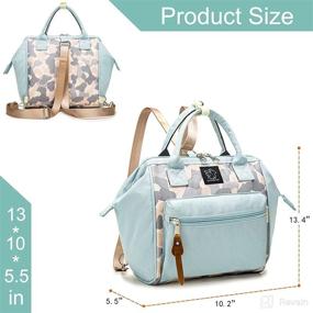img 1 attached to 👝 Compact Mom's Diaper Bag Tote - Mini Baby Backpack for Boys & Girls, Handy Crossbody Mommy Bag