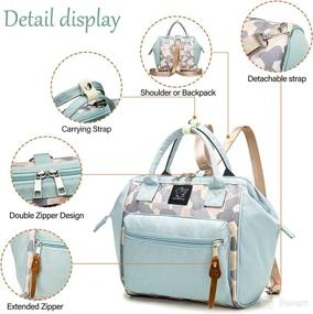 img 3 attached to 👝 Compact Mom's Diaper Bag Tote - Mini Baby Backpack for Boys & Girls, Handy Crossbody Mommy Bag