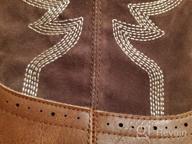 img 1 attached to Hawkwell Women'S Embroidered Western Cowboy Cowgirl Boots - Stylish Mid Calf Fashion With Round Toe review by Jacob Jefferson