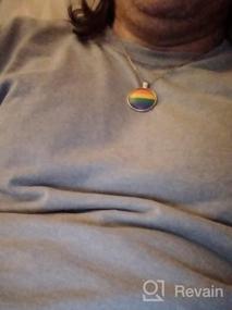 img 5 attached to 🌈 Rainbow LGBTQ+ Pendant Necklace - Gzrlyf Gay Pride Jewelry