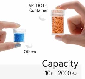 img 2 attached to Organize Your Diamond Painting With ARTDOT'S 30 Slot Storage Containers - Perfect For Beads, Rhinestones, And Jewelry!