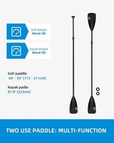img 3 attached to OCEANBROAD SUP Paddle Board & Kayak 2-In-1 Paddle For Versatile Use
