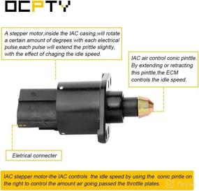 img 2 attached to 🔌 OCPTY 2H1094 Idle Air Control Valve - Compatible with 1999-2002 Dodge Dakota, 1998-2001 Jeep Cherokee, 1998-2004 Jeep Grand Cherokee and Wrangler