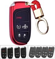 royalfox(tm 2 3 4 5 buttons tpu smart remote key fob case cover for chrysler 300 200 dodge charger challenger dart durango journey interior accessories логотип