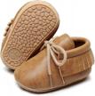 hongteya baby moccasins with rubber sole - fashionable first walking shoes for infant boys and girls, suitable for indoor and outdoor use. logo