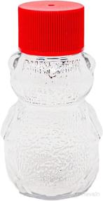 img 2 attached to 🍯 Clearview Container 24 Pack: Honey Bear Squeeze Bottle with Screw Cap Lid - 2 oz Plastic Squeeze Bear with Red Cap