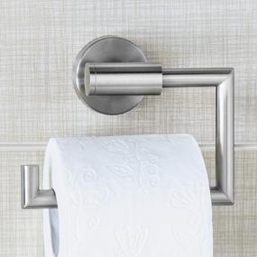 img 4 attached to Stainless Steel Toilet Paper Holder Wall Mount - No Drill - 15.5X13.5X5.4Cm - WonderWorker Hold