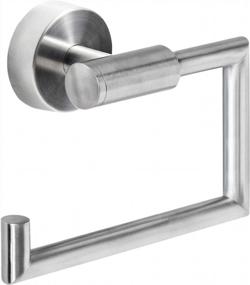 img 3 attached to Stainless Steel Toilet Paper Holder Wall Mount - No Drill - 15.5X13.5X5.4Cm - WonderWorker Hold