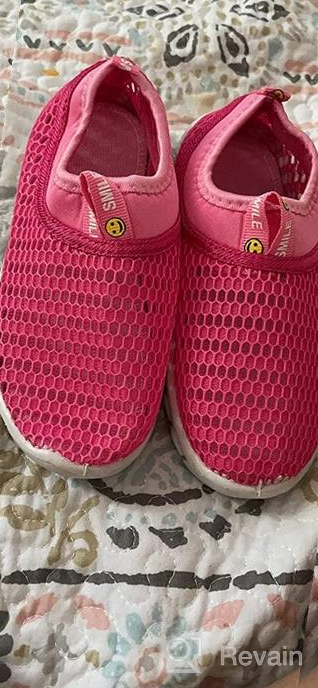 img 1 attached to 👟 Breathable Mesh Water Shoes for Toddlers - Running Sneakers and Sandals for Boys and Girls - Perfect for Pool and Beach Activities by CIOR review by John Thawngzauk