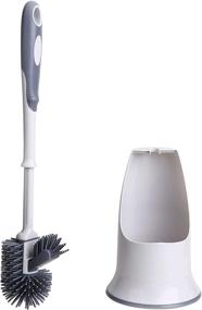 img 3 attached to 🚽 Toilet Brush and Holder Set: 2 Pack for Bathroom Toilet Bowl