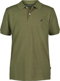 img 1 attached to Nautica Short Sleeve Solid Heather Boys' Clothing at Tops, Tees & Shirts