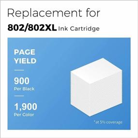 img 1 attached to MYCARTRIDGE Remanufactured Ink Cartridges Replacement for Epson 802 802XL - Compatible with Workforce Pro EC-4040 EC-4020 WF-4740 WF-4720 EC-4030 WF-4730 WF-4734 - Black Cyan Magenta Yellow, 4-Pack