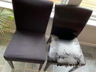 картинка 1 прикреплена к отзыву Набор из 4 темно-синих чехлов на стулья для столовой - стильные чехлы на кухонные стулья для GoodtoU (темно-синий) от Justin Bradford