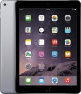renewed apple mgl12ll/a ipad air 📱 2 gray - 9.7-inch retina display, 16gb, wi-fi logo