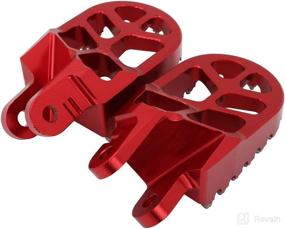 img 2 attached to Foot Pegs Footpegs Footrests Foot Pedals Rests CNC MX For KLX250R 250 250S 250SF KLX300R KLX650 KLX650R KLR650 CR80 85 CRM250 XR250R 400R 600R 650L 650R CRF1000L DTC Motorcycle(Red)