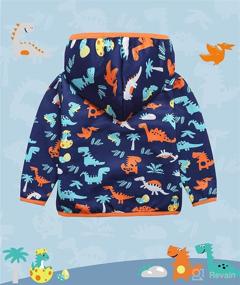 img 1 attached to 🧥 Toddlers' Soft Printed Fleece Jackets with Sherpa Lining - Cozy, Warm Hoodies for Baby Girls and Boys!