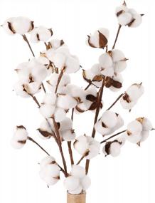 img 4 attached to Coceca Cotton Stems Filler Foral Decoration