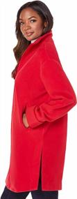 img 1 attached to Stay Warm And Stylish In Roamans Plus Size Plush Fleece Driving Coat Jacket