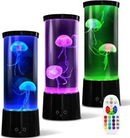 img 4 attached to 🐠 Enhance Your Home or Office Decor with the 17 Color Changing Jellyfish Lamp Aquarium - Perfect Gift for Kids and Adults!