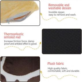 img 1 attached to Cozy Habitat Nesting Bed For Small Animals - Perfect For Guinea Pigs, Hamsters, Hedgehogs, Rats, And Chinchillas - Soft Snuggle Sack With Removable Washable Mat - Brown