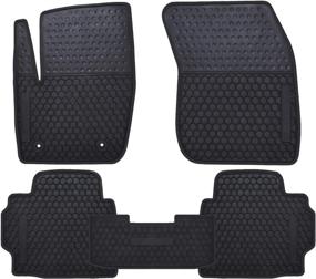 img 3 attached to Custom Fit Car Floor Mats for Ford Fusion 2013-2016 | Odorless, Washable Rubber Heavy Duty Non-Slip All-Weather Floor Liner [Black]