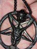 img 1 attached to 🔱 Inverted Pentagram Stainless Steel Necklace: Stylish Boys' Jewelry Accessories review by Joe Griffin