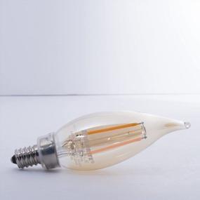 img 3 attached to Vintage Charm With Modern Efficiency: Bulbrite LED Filament CA10 Nostalgic Thread Edison Light Bulbs, 25W Equivalent, Antique, 4-Pack
