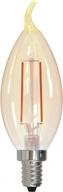 vintage charm with modern efficiency: bulbrite led filament ca10 nostalgic thread edison light bulbs, 25w equivalent, antique, 4-pack logo