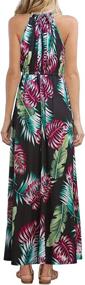 img 3 attached to HUSKARY Sleeveless Spaghetti Pockets Tropical Women's Clothing ~ Dresses