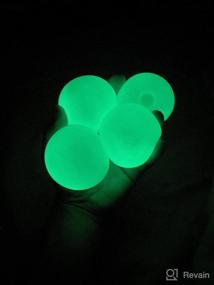 img 2 attached to 🌟 Glow in The Dark Sticky Ceiling Balls by Toylocity - Popular on TIK Tok! Perfect Sticky Stress Balls for Anywhere - Watch them Slowly Fall by Throwing at Walls - Ideal for All Ages