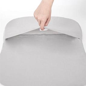 img 1 attached to Cuddly Cotton Fitted Sheets For Baby Boy & Girl - Compatible With Halo Bassinet Swivel Sleeper | 2 Pack Pale Grey & White | Adapts To Hourglass Mattress Sheet | 31.5''X18''