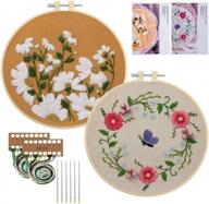 Maydear Stamped Embroidery Kit for Beginners With Pattern, Cross Stitch Kit,  Color Threads and Embroidery Scissors Fragrance 