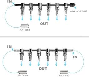 img 3 attached to Распределитель разветвителей для аквариумов Sinyiol из нержавеющей стали